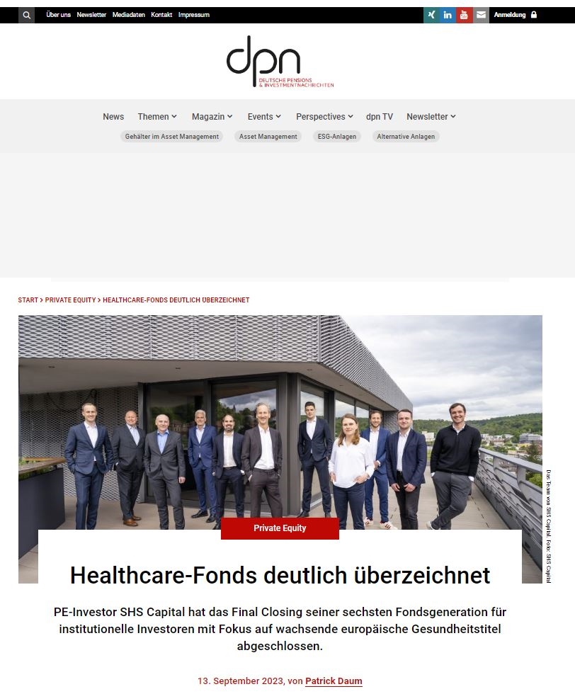 Healthcare-Fonds deutlich überzeichnet