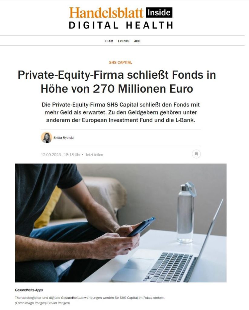 Private-Equity-Firma schließt Fonds in Höhe von 270 Millionen Euro